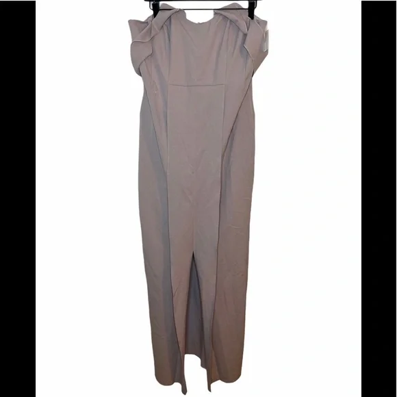 Topshop Lavender Crepe Bandeau Column Dress, sz12 - Picture 4 of 9